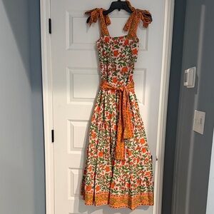 Victoria Dunn King Street Tiered Maxi Dress in Clementina Floral Print